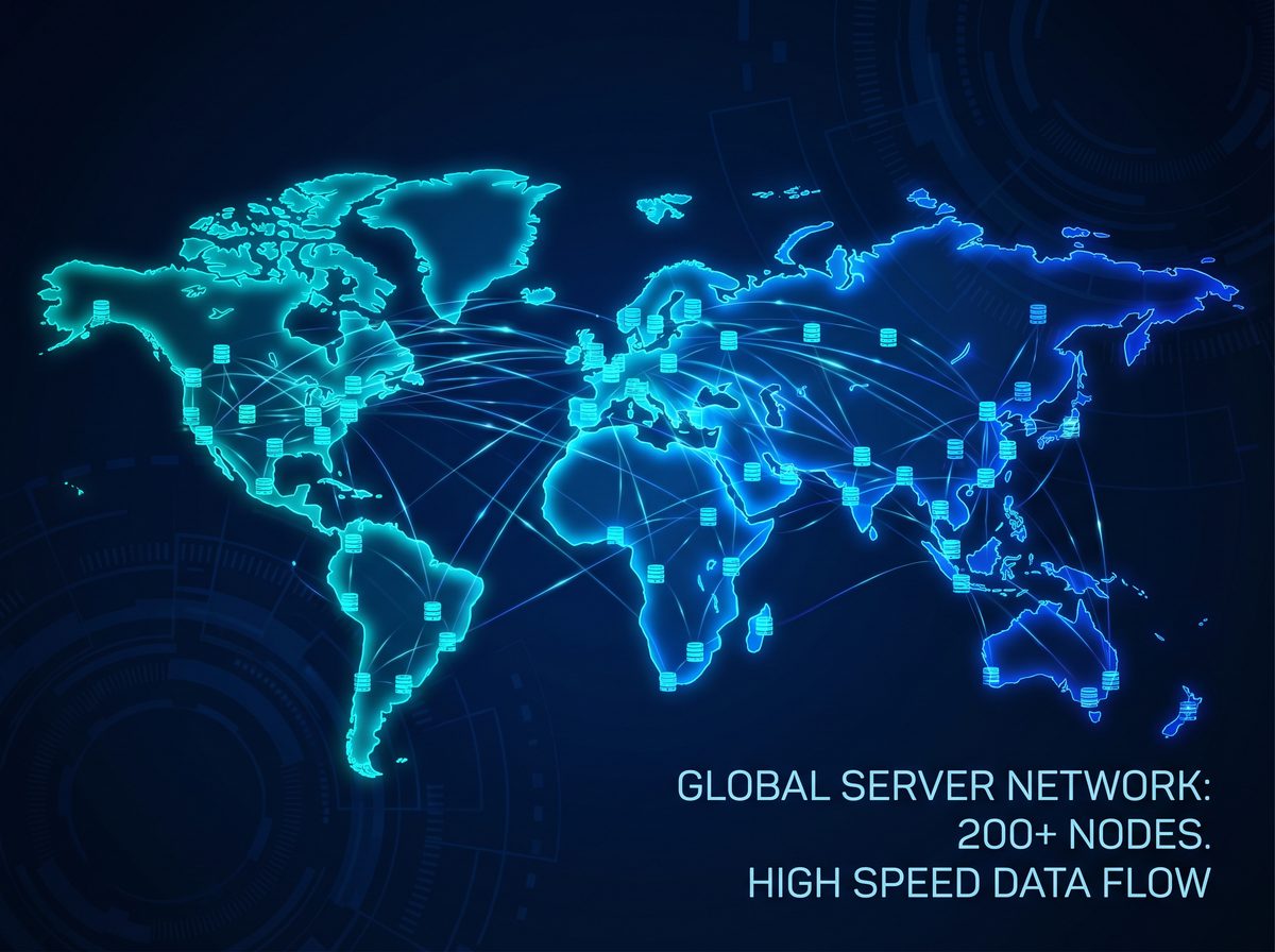 咕歌加速器全球服务器节点分布图